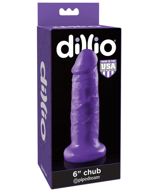 Dillio 6" Chub - Purple - LUST Depot