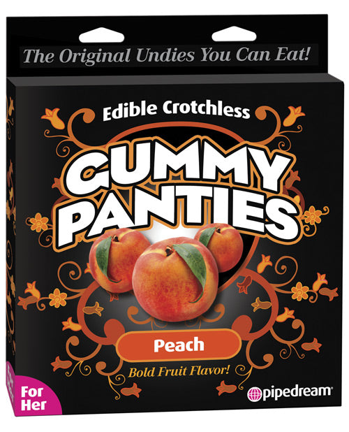 Edible Crotchless Gummy Panty - Peach - LUST Depot