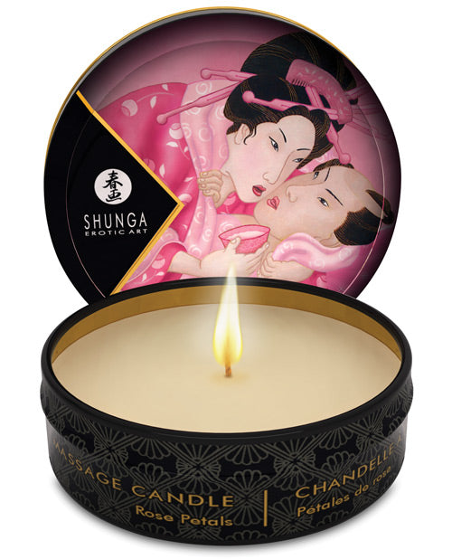 Shunga Aphrodisia Mini Candlelight Massage Candle - 1 Oz Roses - LUST Depot