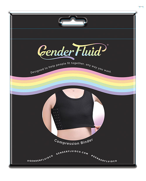 Gender Fluid Chest Compression Binder  - L Black - LUST Depot