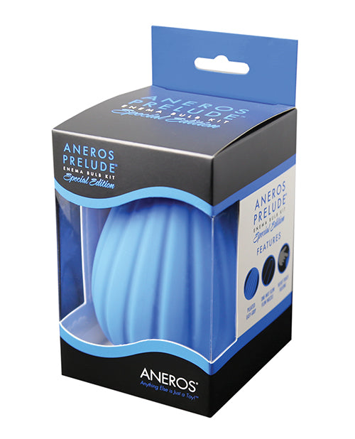 Aneros Prelude Enema Special Edition Bulb Kit - Blue - LUST Depot