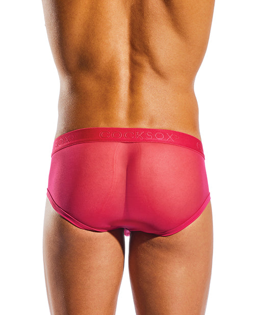 Cocksox Mesh Contour Pouch Sports Brief Fresia Pink Lg - LUST Depot