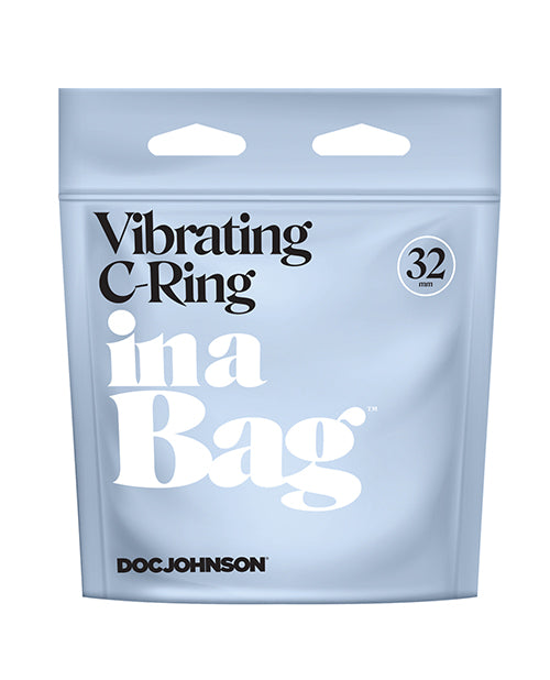 In A Bag Vibrating C-ring - Black - LUST Depot