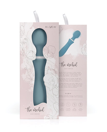 Bloom The Orchid Wand Vibrator - Teal - LUST Depot