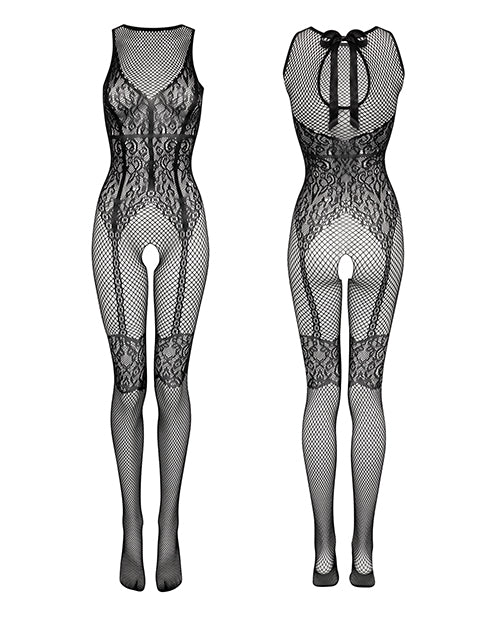 Fifty Shades Of Grey Captivate Lacy Body Stocking Black O/s - LUST Depot