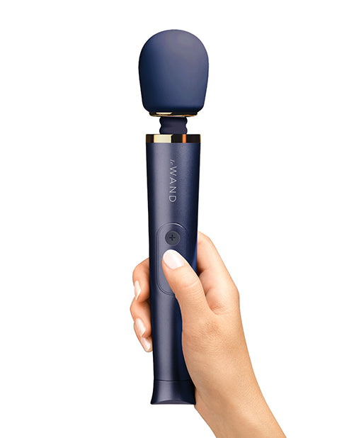 Le Wand Petite Rechargeable Vibrating Massager - Navy - LUST Depot