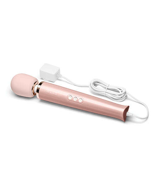 Le Wand Powerful Plug-in Vibrating Massager - Rose Gold - LUST Depot