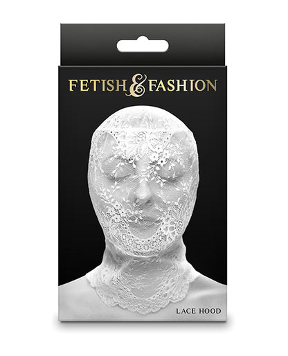 Fetish & Fashion Lace Hood - White