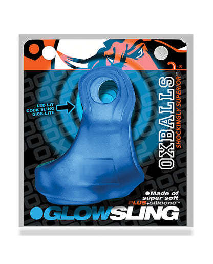 Oxballs Glowsling Cock Sling - LED Blue Ice