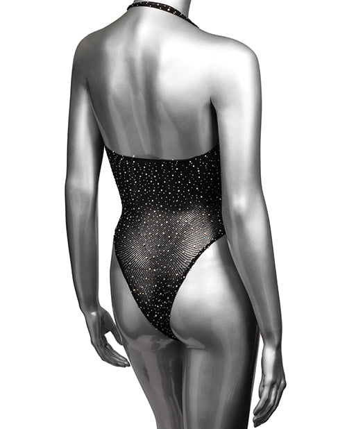 Radiance Deep V Body Suit - Black Qn - LUST Depot