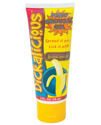 Dickalicious Penis Arousal Gel 2 Oz - Banana - LUST Depot
