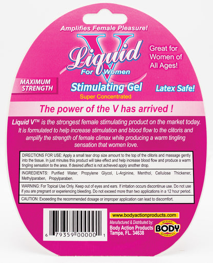 Liquid V Female Stimulant - 10 Ml Bottle In Clamshell - LUST Depot