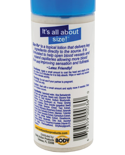 Size Rx Lotion - 2 Oz Bottle - LUST Depot
