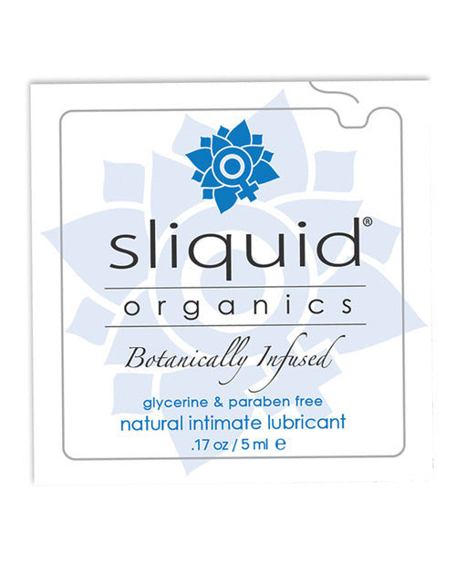 Sliquid Organics Natural Intimate Lubricant - .17 Oz Pillow - LUST Depot