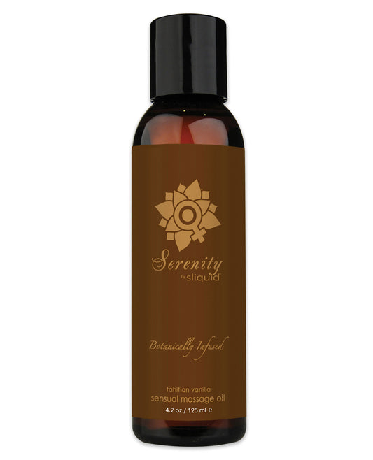Sliquid Organics Massage Oil - 4.2 Oz Serenity - LUST Depot