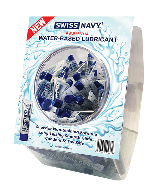 Swiss Navy Flavored Water Based Lubricant 10 Ml Asst. - Bowl Of 100 - LUST Depot