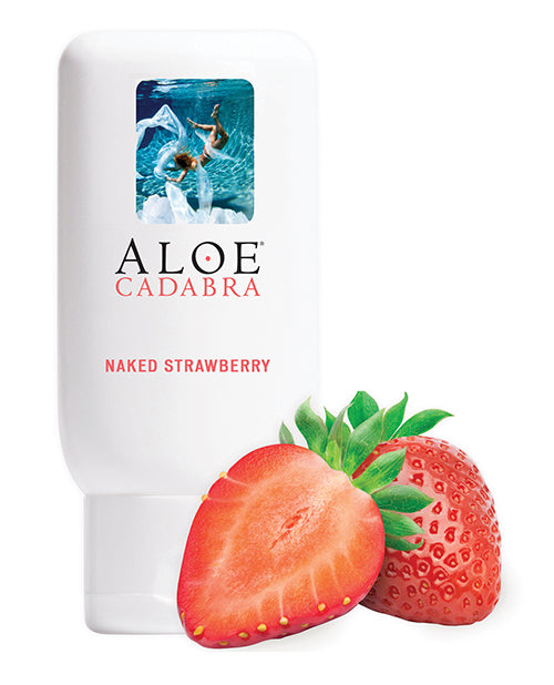 Aloe Cadabra Organic Lubricant - 2.5 Oz Bottle Naked Strawberry - LUST Depot