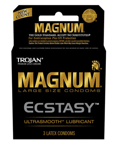 Trojan Magnum Ecstasy Condoms - Box Of 3 - LUST Depot