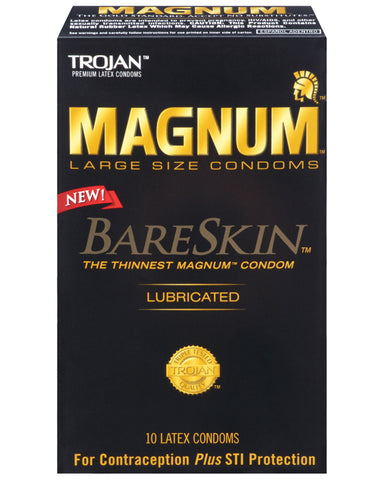 Trojan Magnum Bareskin Condoms - Box Of 10 - LUST Depot