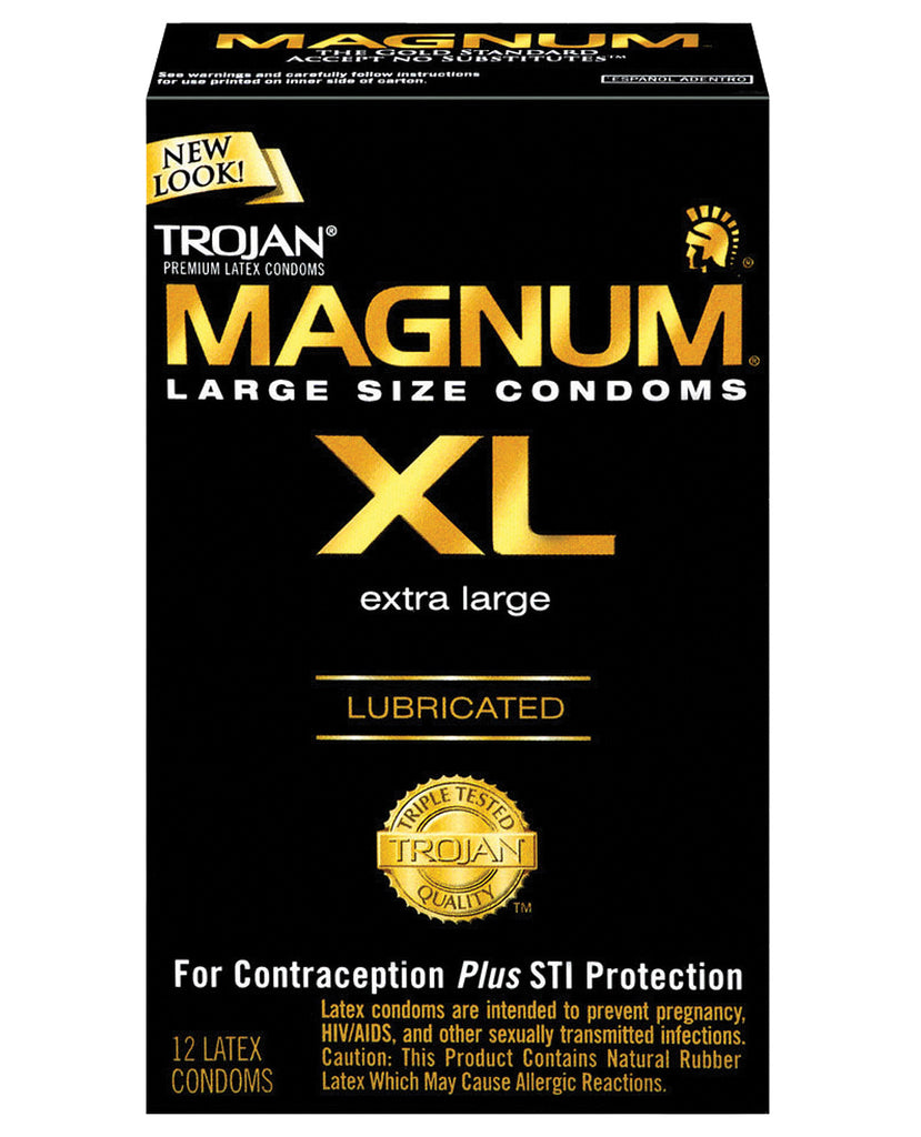 Trojan Magnum Xl Lubricated Condom - Box Of 12 - LUST Depot