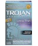 Trojan Ultra Thin Condoms - Box Of 12 - LUST Depot