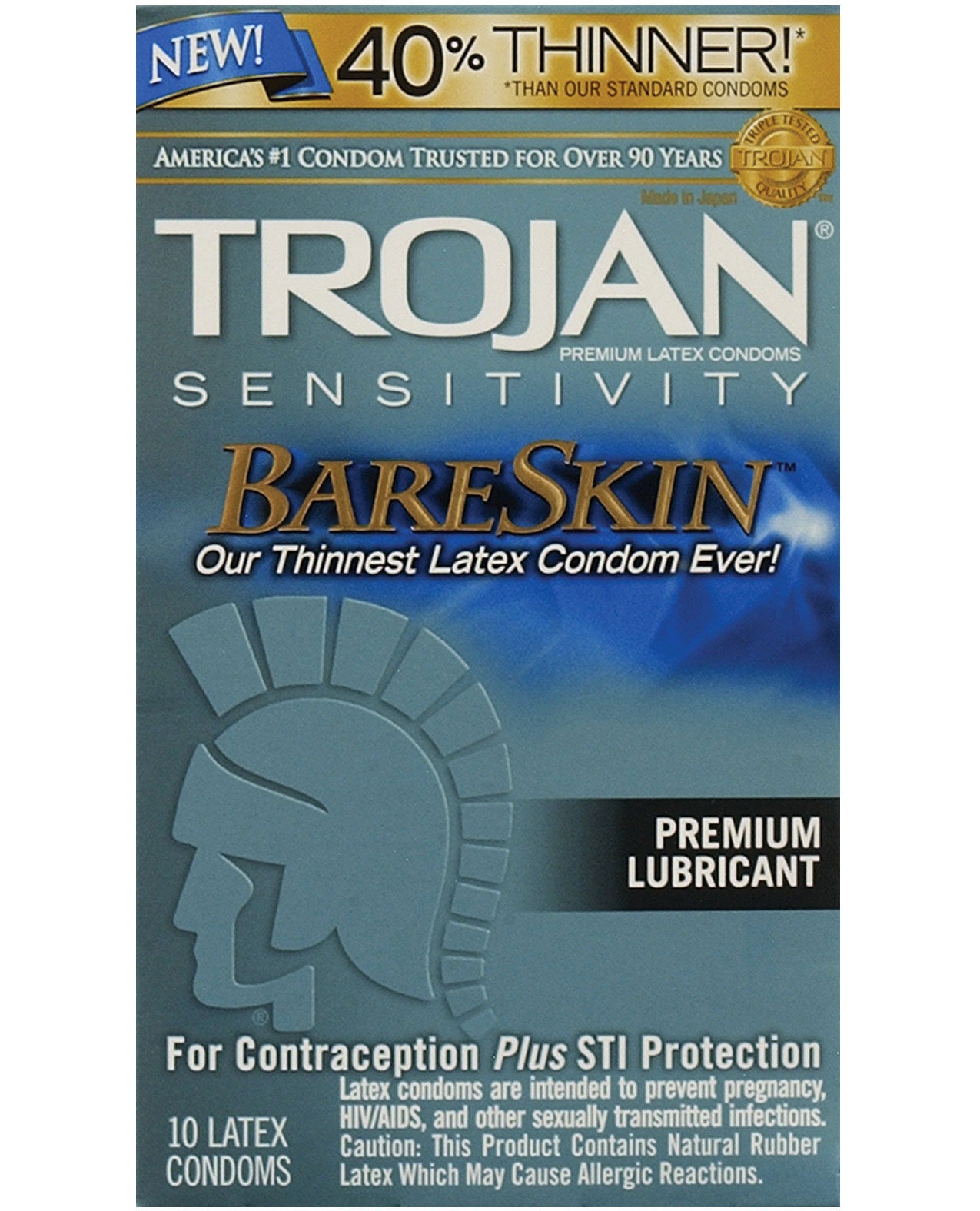 Trojan Bare Skin Condoms - Box Of 10 - LUST Depot