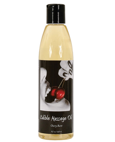 Earthly Body Hemp Edible Massage Oil - 8 Oz Cherry - LUST Depot