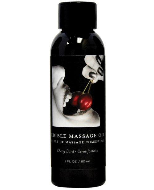 Earthly Body Edible Massage Oil - 2 Oz Cherry - LUST Depot