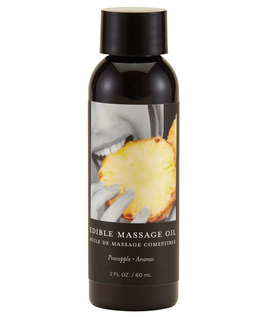 Earthly Body Edible Massage Oil - 2 Oz Pineapple - LUST Depot