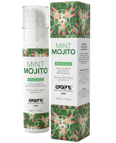 Exsens Of Paris Warming Massage Oil - Mint Mojito - LUST Depot
