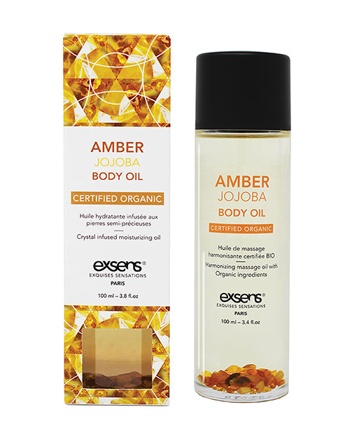 Exsens Organic Body Oil W-stones -  Amber Jojoba 100 Ml - LUST Depot