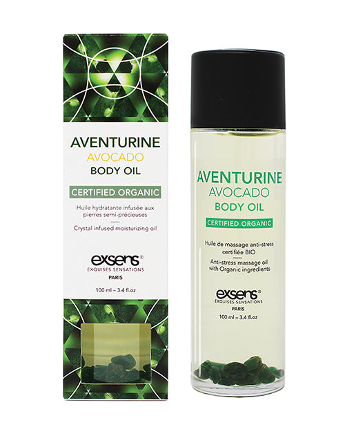 Exsens Organic Body Oil W-stones - Adventure Avocado 100 Ml - LUST Depot