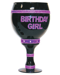 Birthday Girl Over Sized Goblet - Black - LUST Depot