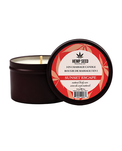 Earthly Body Summer 2023 3 In 1 Massage Candle - 6 Oz Sunset Escape - LUST Depot