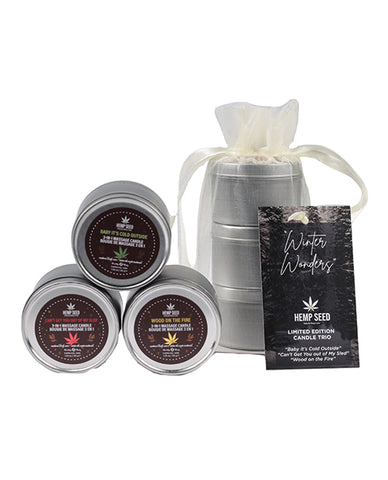 Earthly Body 2023 Holiday 3 In 1 Candle Trio Gift - 2 Oz Asst. Scents - LUST Depot