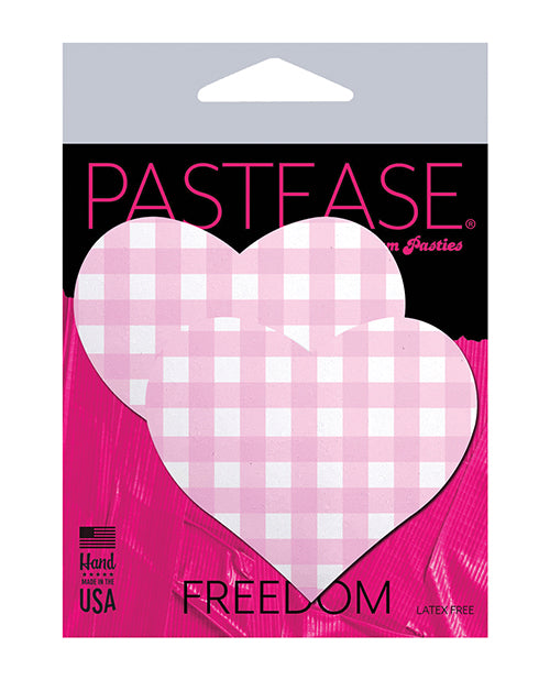 Pastease Premium Gingham Heart - Pink O-s - LUST Depot