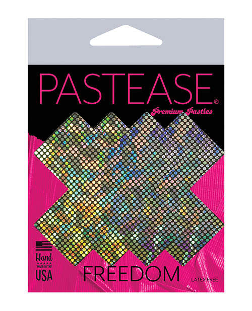 Pastease Disco Glitter Plus X  - Silver O-s - LUST Depot