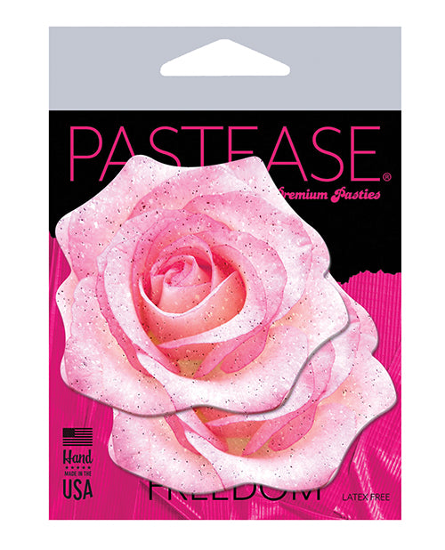 Pastease Premium Glitter Velvet Blooming Rose - Pink O-s - LUST Depot