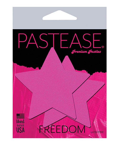 Pastease Basic Star Black Light Reactive - Neon Pink O-s - LUST Depot