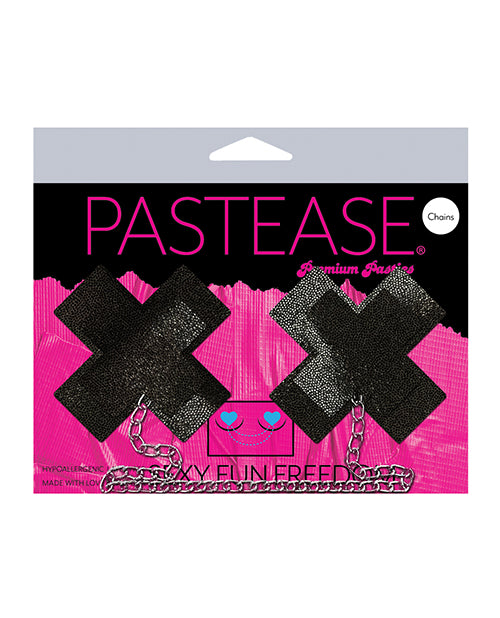 Pastease Chain Plus X Liquid Cross - Black O-s - LUST Depot