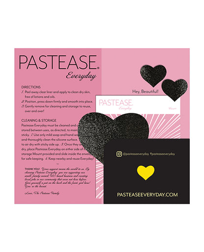 Pastease Reusable Liquid Heart - Black O-s - LUST Depot