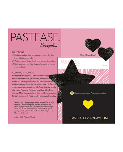 Pastease Reusable Liquid Star - Black O-s - LUST Depot