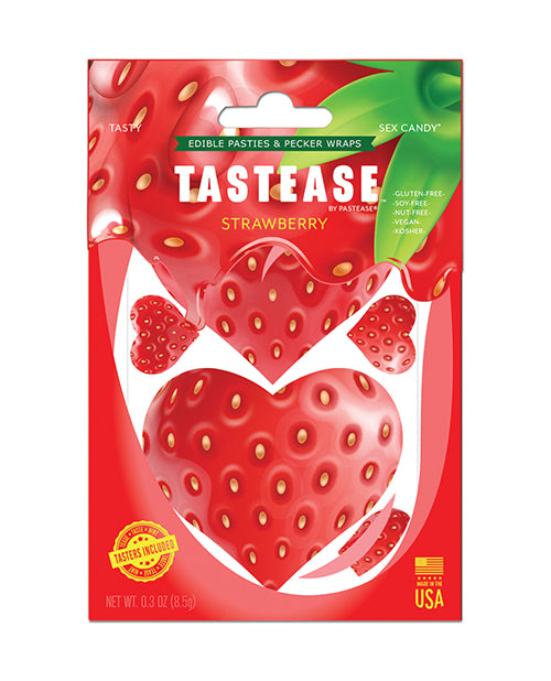 Pastease Tastease Edible Pasties & Pecker Wraps - Strawberry O-s - LUST Depot