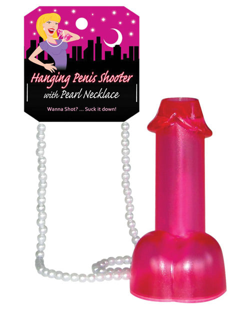 Hanging Penis Shooter W/pearl Necklace - LUST Depot