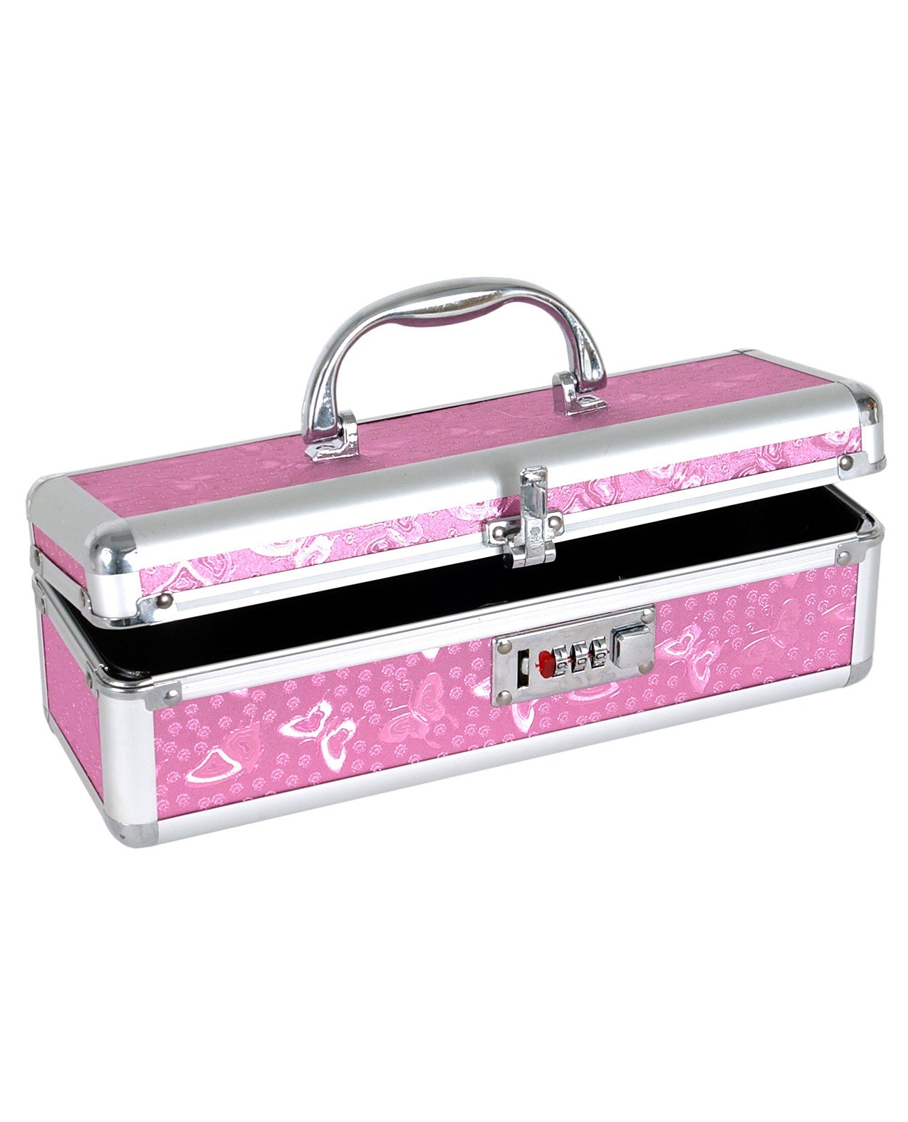 Lockable Vibrator Case - Pink - LUST Depot