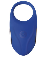 Adam & Eve Rechargeable Couples Penis Ring - Blue - LUST Depot
