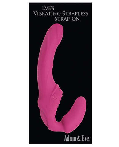 Adam & Eve Eve's Vibrating Strapless Strap On - Pink - LUST Depot