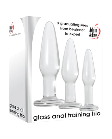 Adam & Eve Glass Anal Training Trio - LUST Depot