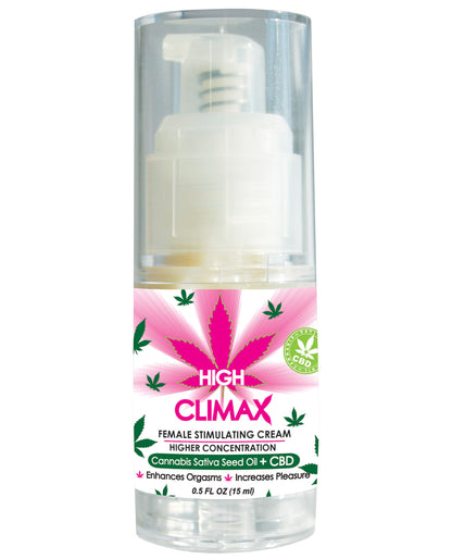 High Climax Female Stimulant W-hemp Seed Oil - .5 Oz - LUST Depot