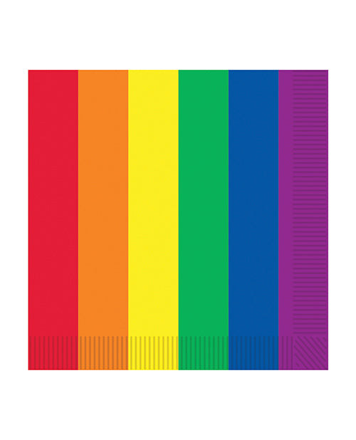 Pride Luncheon Napkins - Rainbow Pack Of 16 - LUST Depot